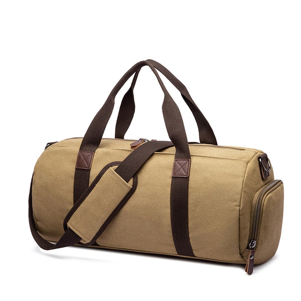 Canvas Duffle Bag Women Waterproof Canvas Overnight Bag Weekender Bag –  ROCKCOWLEATHERSTUDIO