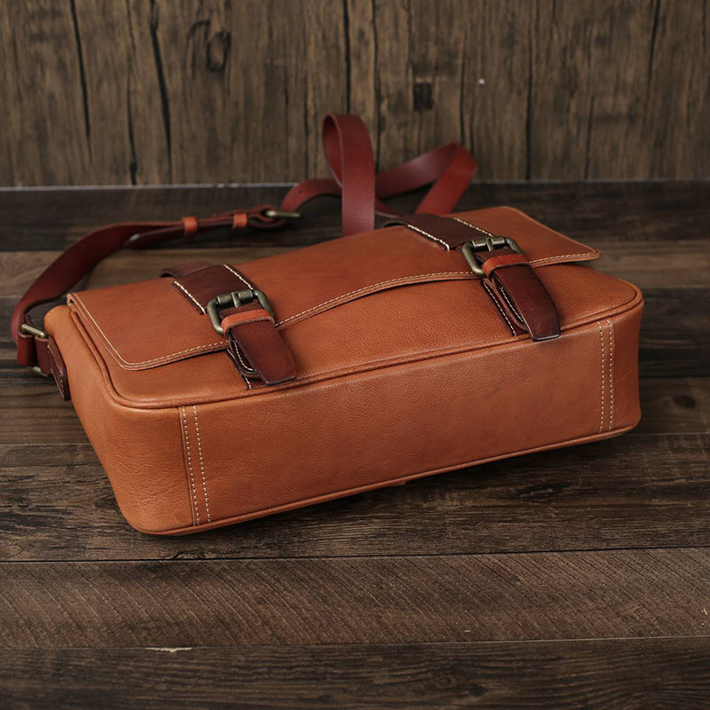 Mens Waxed Canvas Messenger Bag Full Grain Leather With Canvas Shoulde –  ROCKCOWLEATHERSTUDIO