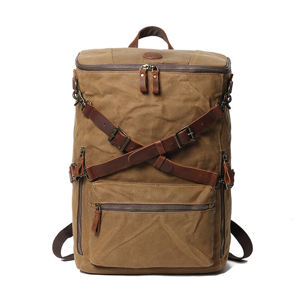 Durable Vintage Canvas Travel Backpack 