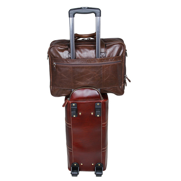 Big Capacity Laptop Messenger Bag Business Briefcase Men Leather