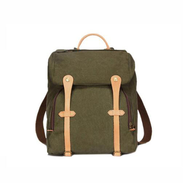 Retro Canvas Travel Backpack Large Capacity Canvas Backpack Men Canvas ...