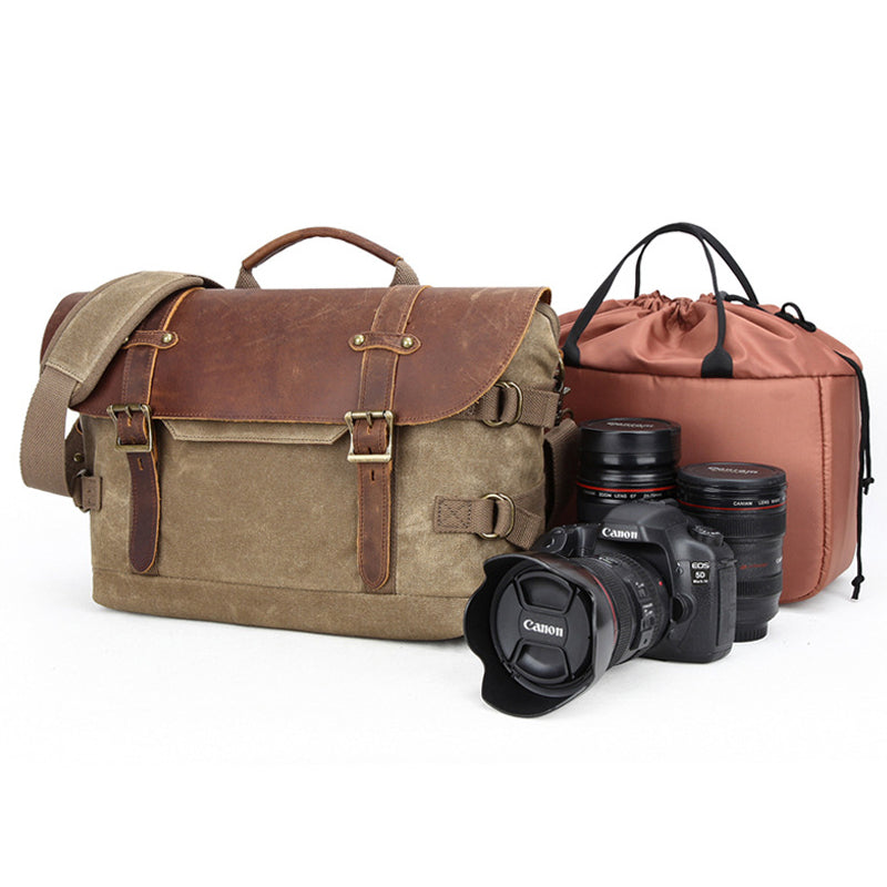 SLR camera photography bag outdoor casual canvas shoulder diagonal