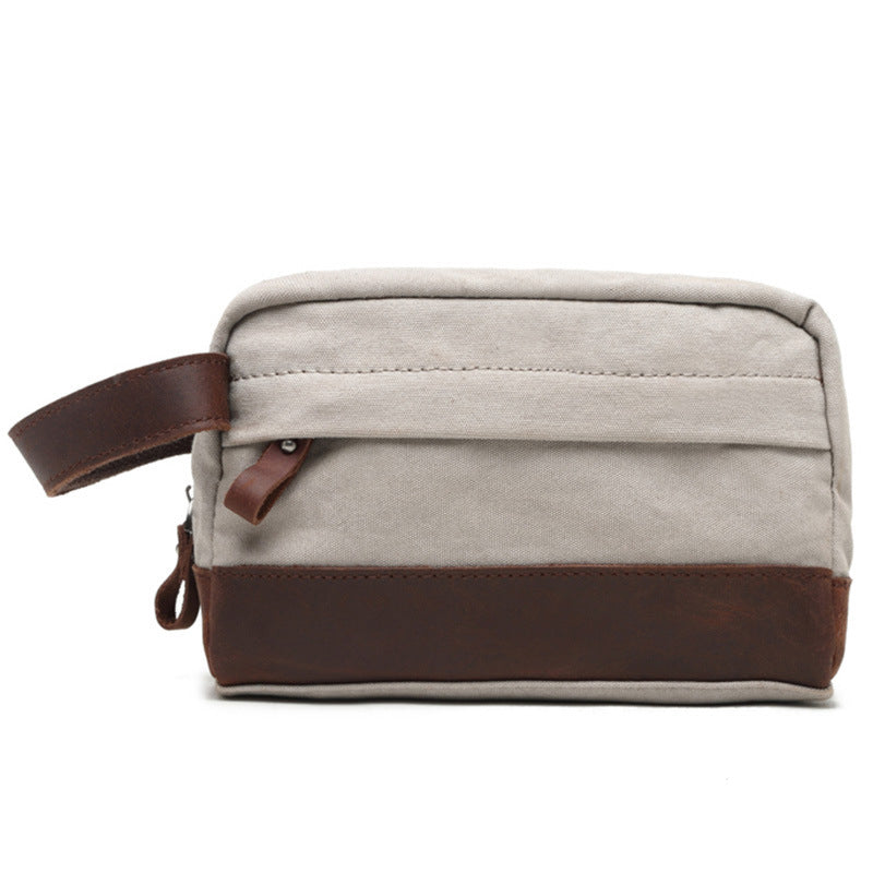 Personalized Groomsmen Toiletry Bag, Canvas Wash Bag