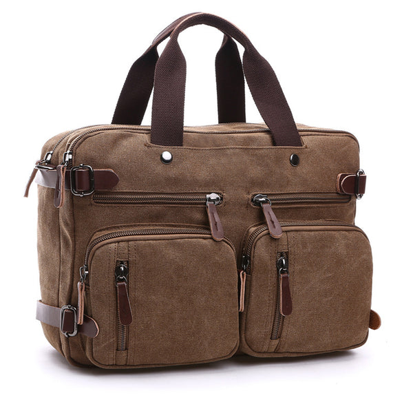 Louis Vuitton LV Canvas Messenger bag briefcase laptop shoulder