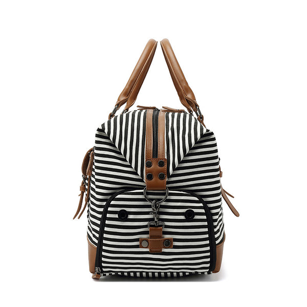 Madden girl striped weekender on sale bag