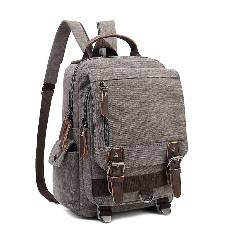 Yale Brown Leather Backpack Shoulder Bag by Handmade World | Travel