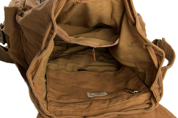 READYMADE Logo-Appliquéd Distressed Cotton-Canvas Backpack for Men