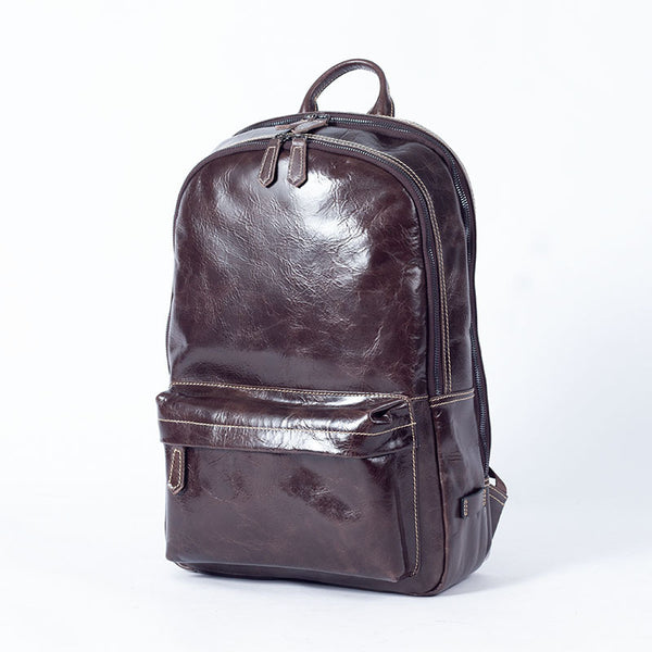 Archy Tan - Leather Backpack 13