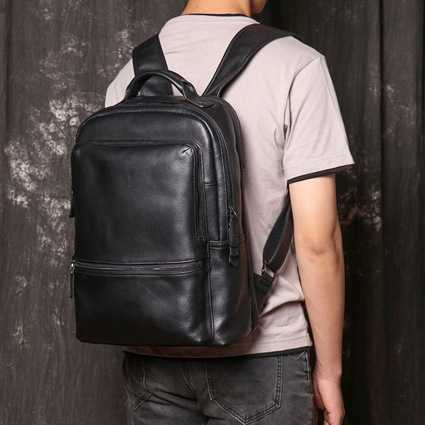 Leather Backpack, Real Full-Grain Quality
