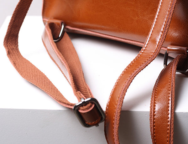 Leather rucksack outlet handbag