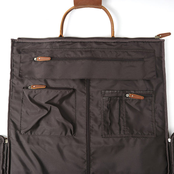 Full Grain Leather Garment Bag Mens Leather Duffel Bag Retro Leather W –  ROCKCOWLEATHERSTUDIO