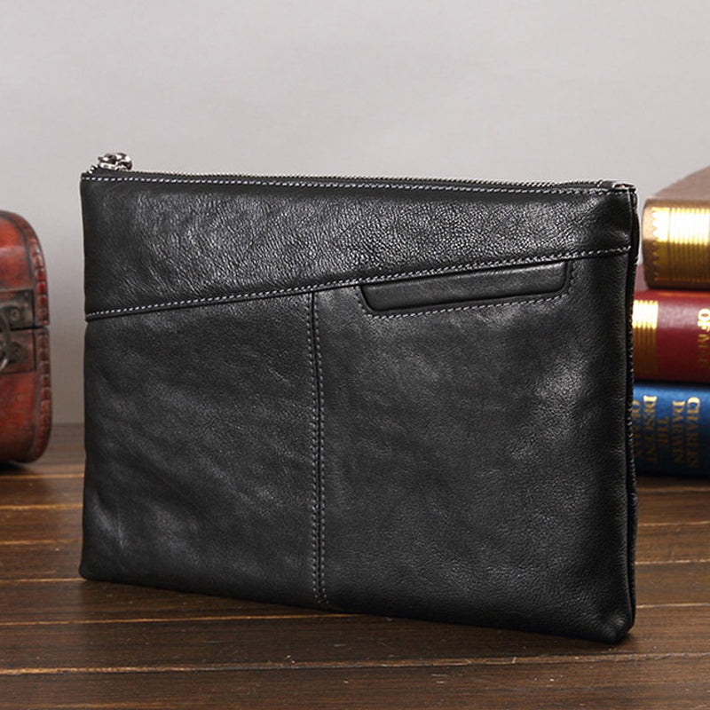 Retro Leather Bag Aetoo Men, Leather Envelope Clutch Men