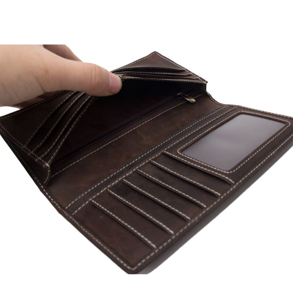 Ultra Thin 3 Fold Long Wallet - Funny Wallet Central
