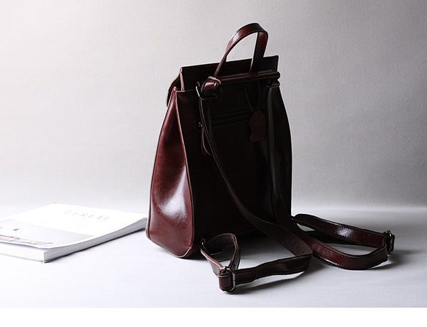 MKZ Leather Classic Backpack Luxurious Designer Small Backpack European and  American Style Vintage Bags for Women Leisure Bags