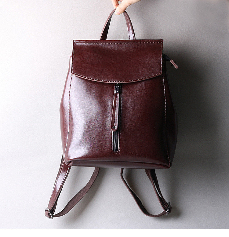 Full Grain Leather Backpack Women Leather Designer Backpacks Stylish B –  ROCKCOWLEATHERSTUDIO