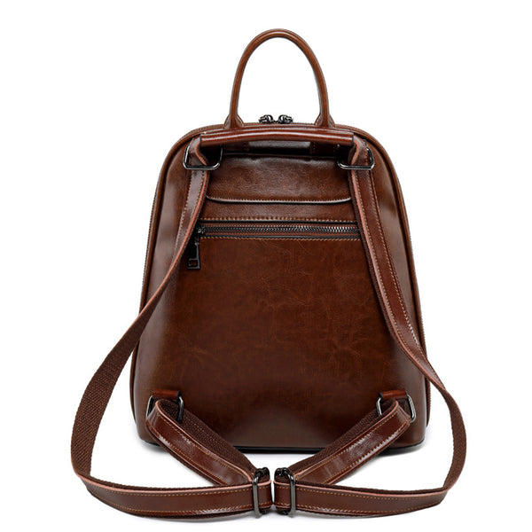 Full Grain Leather Backpack Purse, Designer Backpack, Natural Leather –  ROCKCOWLEATHERSTUDIO