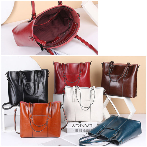 Bag Vintage Leather Shoulder Purse Brown Women Crossbody Satchel Genuine New