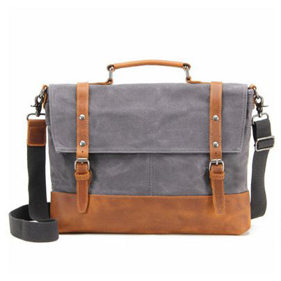 Mens satchel outlet bag canvas