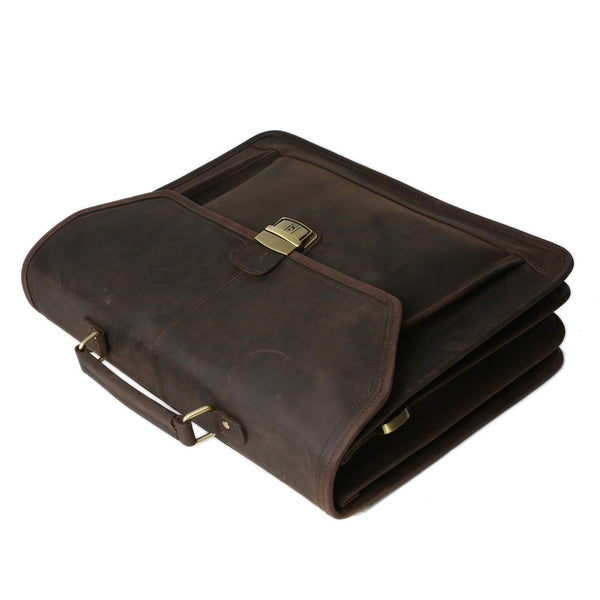 Vintage Moca Mens Leather Briefcase, Leather Messenger Bags ...