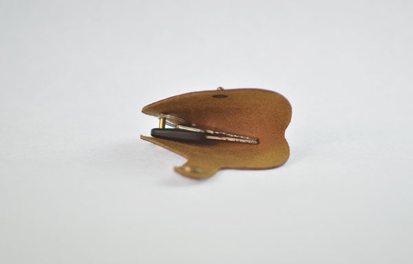 Leather key case for 6 keys - brown, handmade - LUNIKO NET